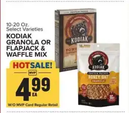 Food Lion KODIAK GRANOLA OR FLAPJACK & WAFFLE MIX offer
