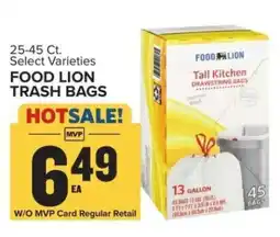 Food Lion FOOD LION TRASH BAGS offer