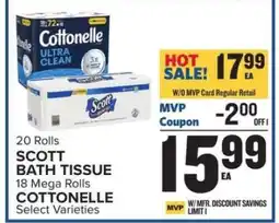 Food Lion Scott Bath Tissue / Cottonelle offer
