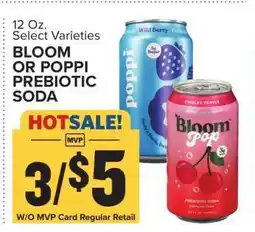 Food Lion BLOOM OR POPPI PREBIOTIC SODA offer