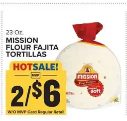 Food Lion MISSION FLOUR FAJITA TORTILLAS offer