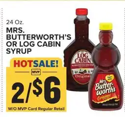 Food Lion Mrs. Butterworth's or Log Cabin syrup offer