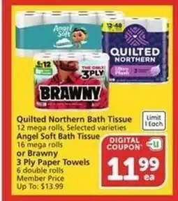 Albertsons Quilted Northern Bath Tissue offer