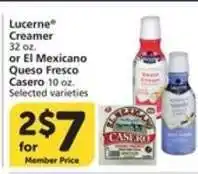 Albertsons Lucerne Creamer or El Mexicano Queso Fresco Casero offer