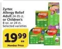 Albertsons Zyrtec Allergy Relief offer