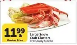 Albertsons Large Snow Crab Clusters offer