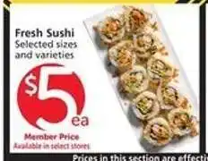 Albertsons Fresh Sushi offer