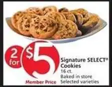 Albertsons Signature Select Cookies offer