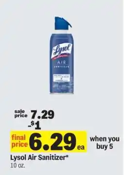 Meijer Lysol Air Sanitizer offer