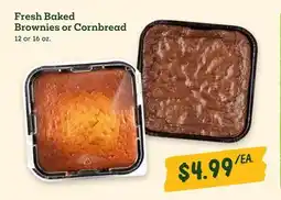 Sprouts Farmers Market Fresh Baked Brownies or Cornbread offer