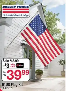 Ace Hardware Valley Forge 6' US Flag Kit offer