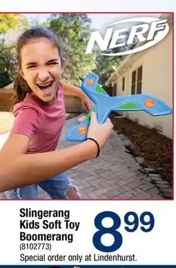Ace Hardware Nerf Slingerang Kids Soft Toy Boomerang offer
