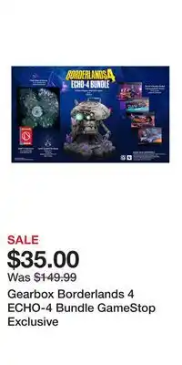 Game Stop Gearbox Borderlands 4 ECHO-4 Bundle GameStop Exclusive offer