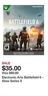 Game Stop Electronic Arts Battlefield 6 - Xbox Series X offer