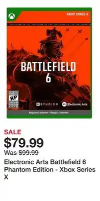 Game Stop Electronic Arts Battlefield 6 Phantom Edition - Xbox Series X offer