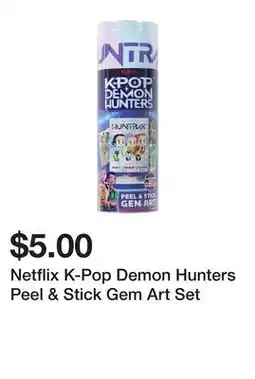 Five Below Netflix K-Pop Demon Hunters Peel & Stick Gem Art Set offer
