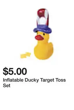 Five Below Inflatable Ducky Target Toss Set offer
