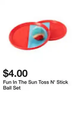 Five Below Fun In The Sun Toss N' Stick Ball Set offer
