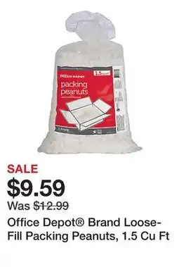 Office Depot Office Depot Brand Loose-Fill Packing Peanuts, 1.5 Cu Ft offer