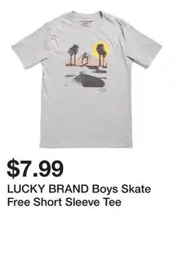 Marshalls LUCKY BRAND Boys Skate Free Short Sleeve Tee offer