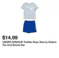 Marshalls UNDER ARMOUR Toddler Boys Stormy Waters Tee And Shorts Set offer