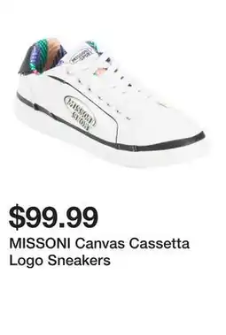 Marshalls MISSONI Canvas Cassetta Logo Sneakers offer