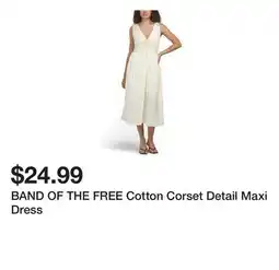 Marshalls BAND OF THE FREE Cotton Corset Detail Maxi Dress offer