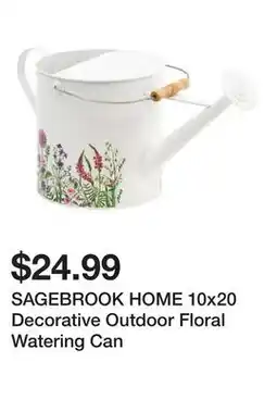 Marshalls SAGEBROOK HOME 10x20 Decorative Outdoor Floral Watering Can offer
