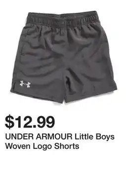 Marshalls UNDER ARMOUR Little Boys Woven Logo Shorts offer