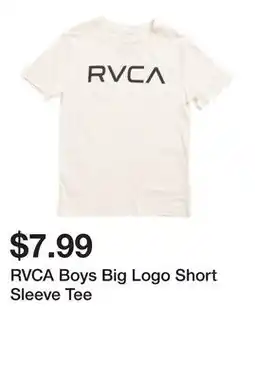 Marshalls RVCA Boys Big Logo Short Sleeve Tee offer