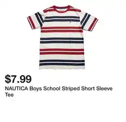 Marshalls NAUTICA Boys School Striped Short Sleeve Tee offer