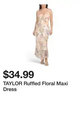 Marshalls TAYLOR Ruffled Floral Maxi Dress offer