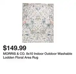 Marshalls MORRIS & CO. 8x10 Indoor Outdoor Washable Lodden Floral Area Rug offer