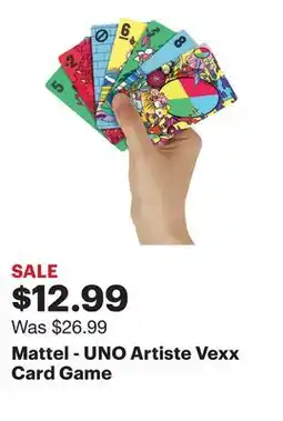Best Buy Mattel - UNO Artiste Vexx Card Game offer