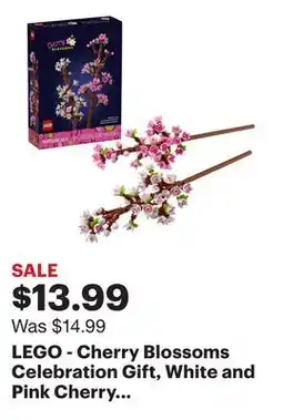 Best Buy LEGO - Cherry Blossoms Celebration Gift, White and Pink Cherry Blossom 40725 offer