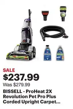 Best Buy BISSELL - ProHeat 2X Revolution Pet Pro Plus Corded Upright Carpet Deep Cleaner - silver/purple offer