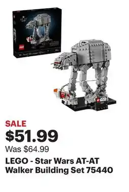 Best Buy LEGO - Star Wars AT-AT Walker Building Set 75440 offer