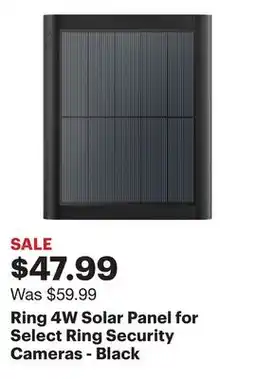 Best Buy Ring 4W Solar Panel for Select Ring Security Cameras - Black offer