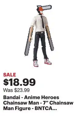 Best Buy Bandai - Anime Heroes Chainsaw Man - 7 Chainsaw Man Figure - BNTCA Anime Heroes offer