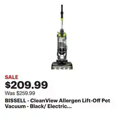 Best Buy BISSELL - CleanView Allergen Lift-Off Pet Vacuum - Black/ Electric Green offer
