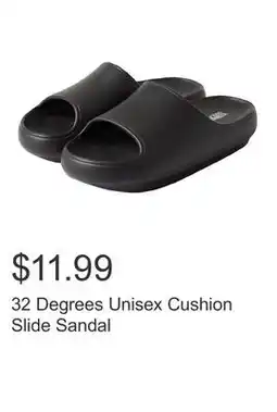 Costco 32 Degrees Unisex Cushion Slide Sandal offer