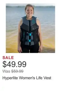 Costco Hyperlite Women's Life Vest offer