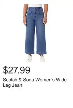 Costco Scotch & Soda Women's Wide Leg Jean offer