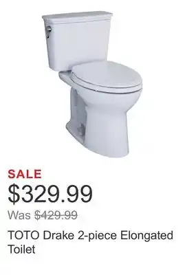 Costco TOTO Drake 2-piece Elongated Toilet offer