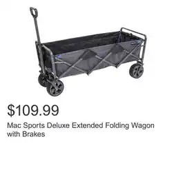 Costco Mac Sports Deluxe Extended Folding Wagon with Brakes offer