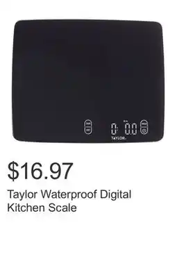 Costco Taylor Waterproof Digital Kitchen Scale offer