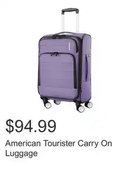 Costco American Tourister Carry On Luggage offer