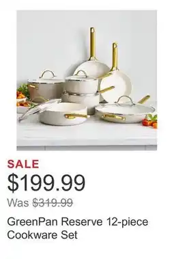 Costco GreenPan Reserve 12-piece Cookware Set offer