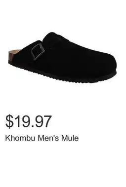 Costco Khombu Men's Mule offer