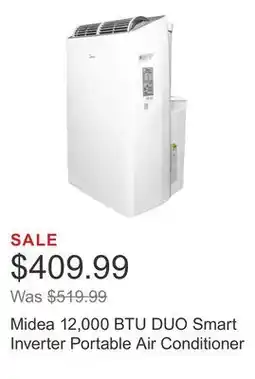 Costco Midea 12,000 BTU DUO Smart Inverter Portable Air Conditioner offer